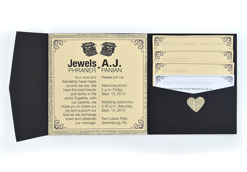 Diy wedding invitations jewels