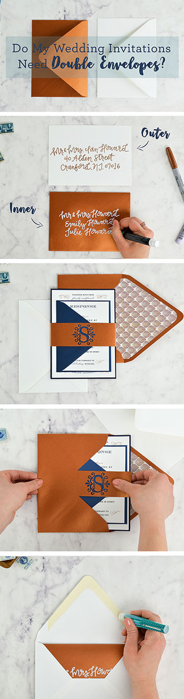 Do I Need Double Envelopes For My Wedding Invitations Cards