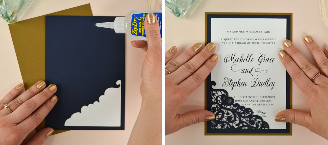 How To Diy Laser Wedding Invitations With Slide In Cards Cards