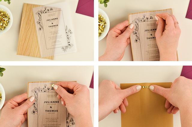 DIY Translucent Wedding Invitation with Vintage Charm