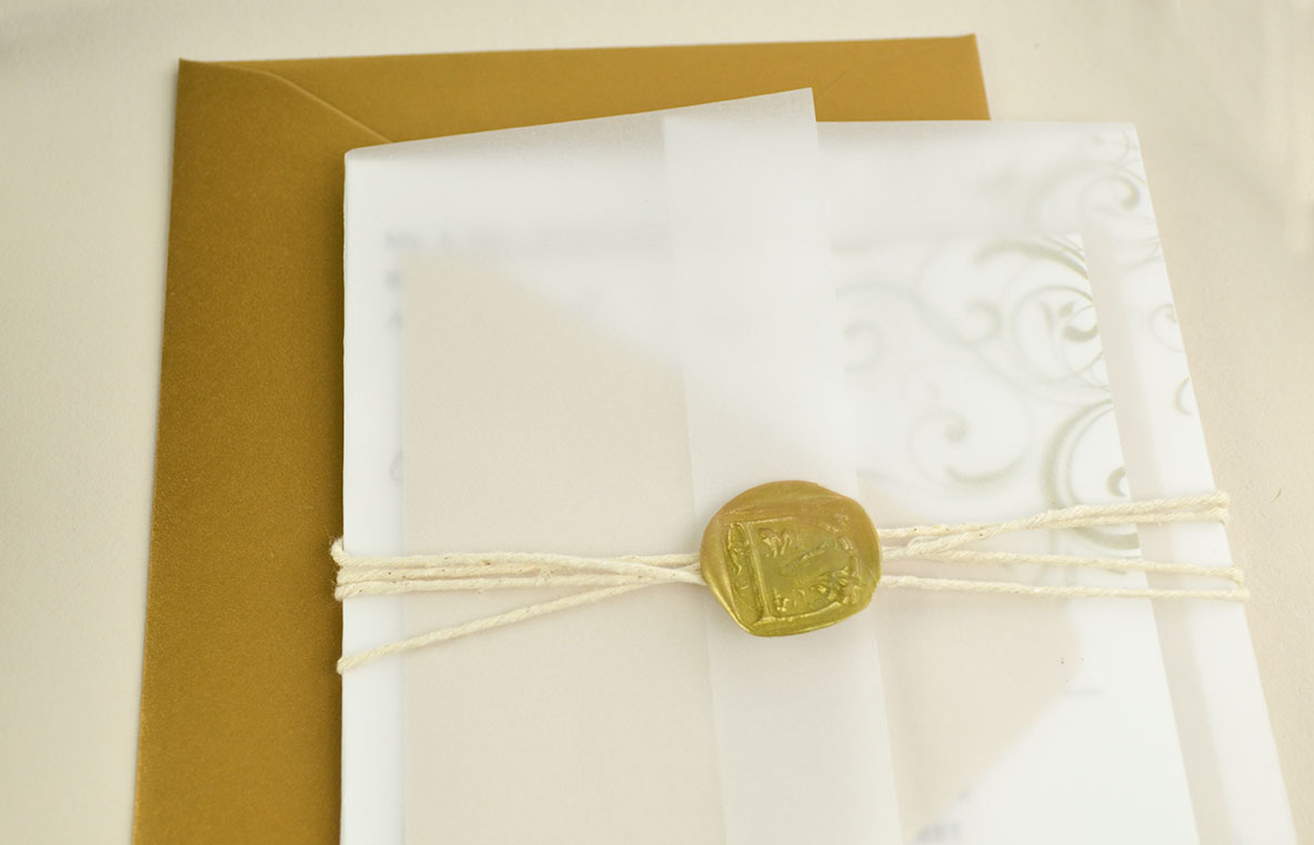 Decorative Ways to Secure Vellum To Invitations Without Glue