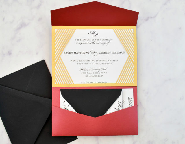 Cover-Red-Retangolo-Pocket-Invitation-with-Geometric-Lines-Laser-Cut-Frame-Classy-Invitation-Design-and-Ultra-Black-Envelopes