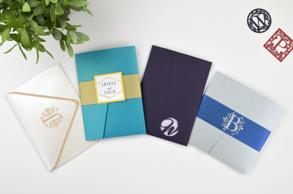 Monograms-in-4-Different-Ways-Belly-Bands-Printed-Laser-Cut-Pockets-and-Lined-Envelopes-in-Arch