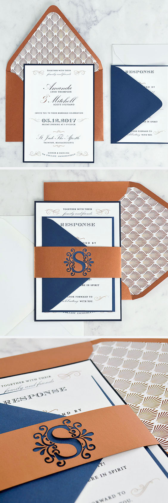 Pinterest-Dark-Blue-Copper-DIY-Elegant-Wedding-Invitation